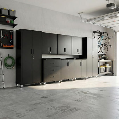 Garage Cabinet System | Heavy Duty Steel All-in-One Modular Garage Cabinet Set - Image 9
