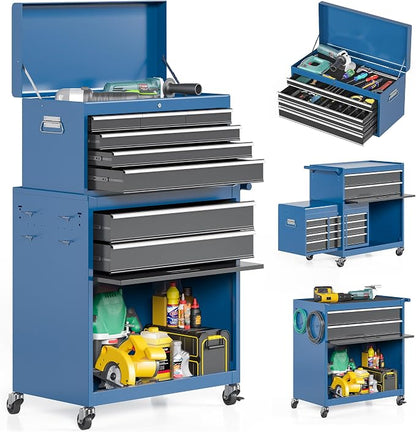 AirWire 8-Drawer Tool Chest, Rolling Tool Storage Cabinet by AirWire