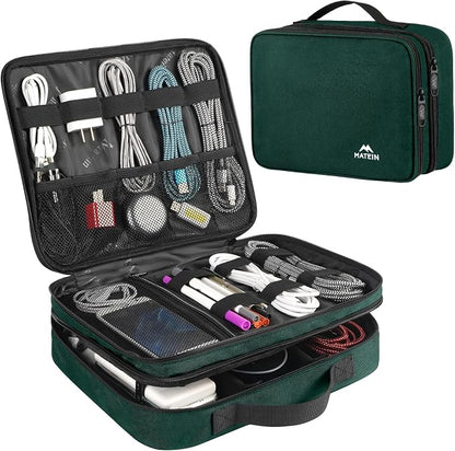 MATEIN Tech Organizer Travel Case, Large Water Resistant Cable Organizer | by MATEIN