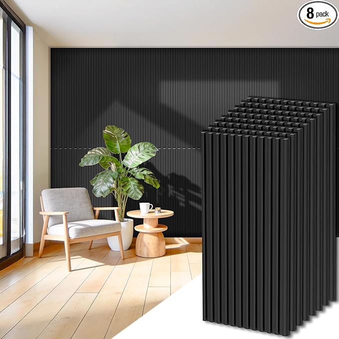 RITOLLO 8-Pack PVC Slat Wall Panels by Ritollo