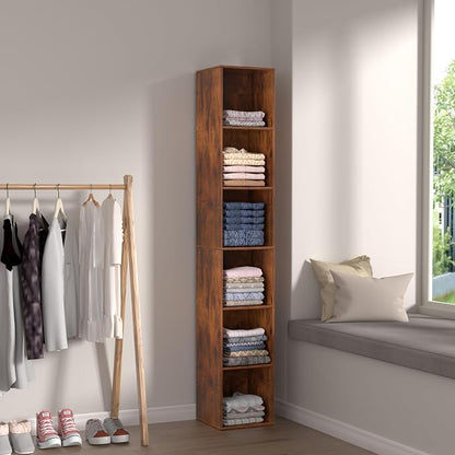 6 Cube Storage Organizer, 6 Tier Cube Low Bookcase Freestanding Storage Display - Image 8