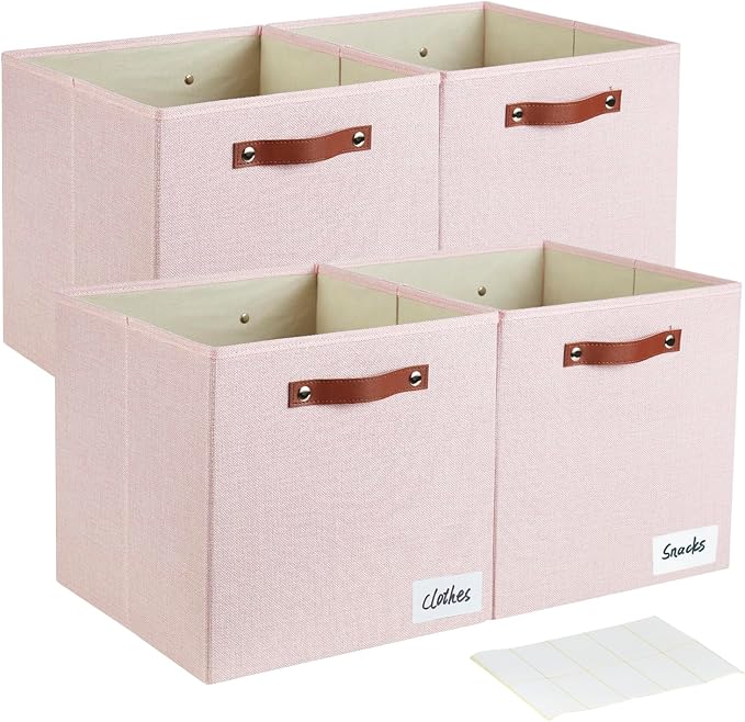 Collapsible Fabric Storage Cube Bins by Bagnizer