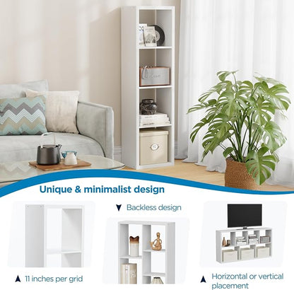 4 Cube Storage Organizer Single Row, Cube Shelf - Image 6