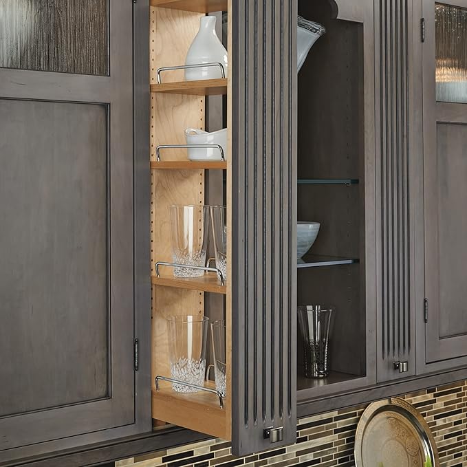 Rev-A-Shelf 6" W x 42" H Pull Out Quad Shelf Organizer - Image 2