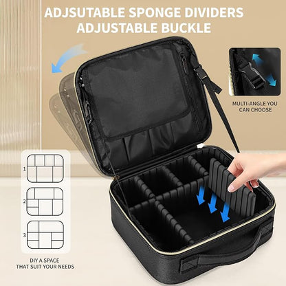 Travel Makeup Bag, Makeup Train Case, Portable Makeup Artist Organizer - Image 5