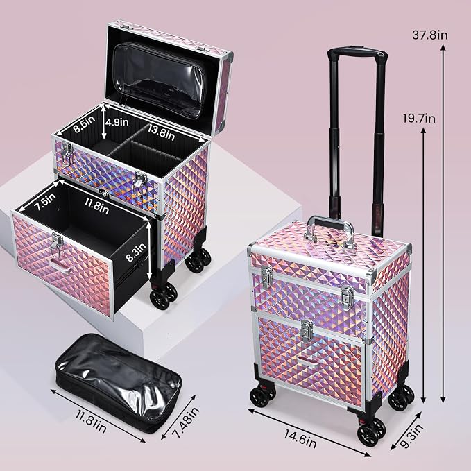 Professional Rolling Makeup Case - Image 6