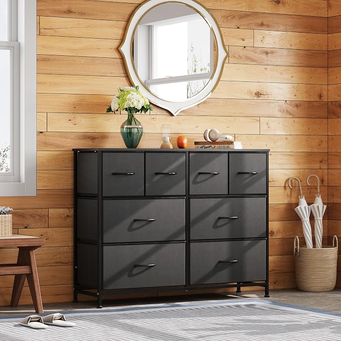 WLIVE Dresser for Bedroom with 8 Drawers, Wide Fabric Dresser for Storage and - Image 9
