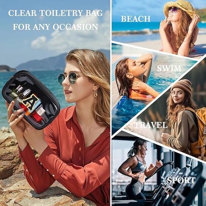 YOOLIFE Initial Make Up Bag Travel Toiletry Bag - Image 3
