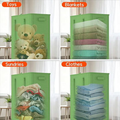 Slim Laundry Hamper with Wheels, 15 Gal Rolling Laundry Basket with lid and - Image 6