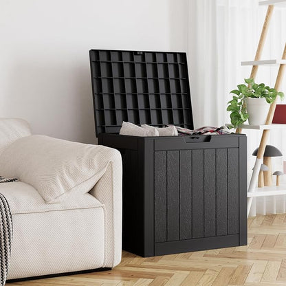 32 Gallon Deck Box Lockable Resin Indoor Outdoor Storage Box waterproof Outdoor - Image 5