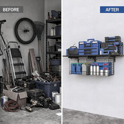 1x4ft Heavy Duty Garage Wall Shelving - Image 4