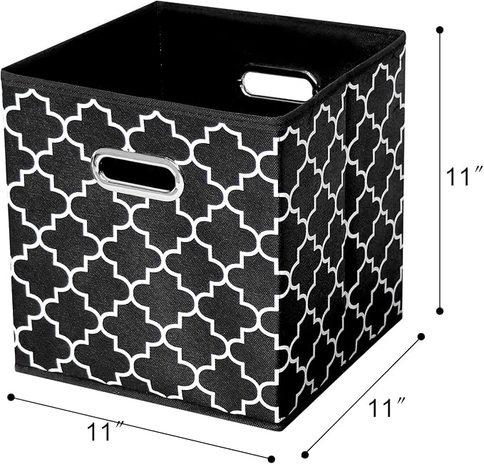11 Inch Cube Storage Bins, Fabric Cube Organizer Bins - Image 2
