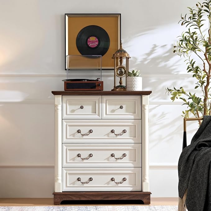 Farmhouse 5 Drawer Dresser - Image 4