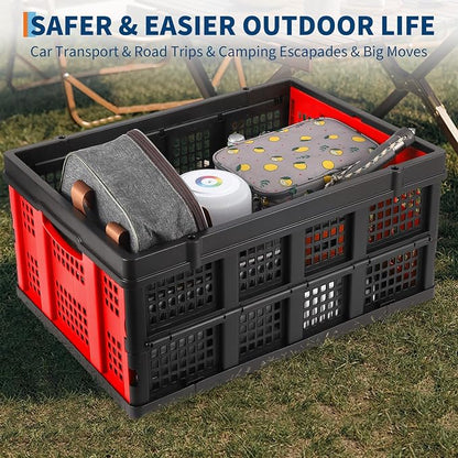 55L Collapsible Crates for Storage, Stackable & Collapsible Milk Crates - Image 8