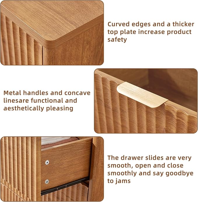 LEYAOYAO Fluted 6 Drawers Dresser - Image 7