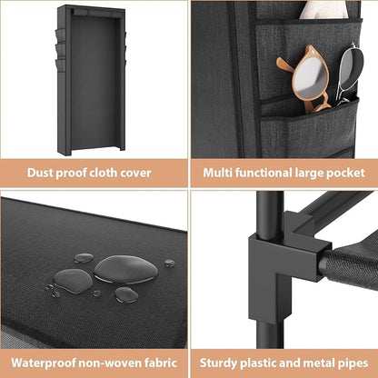 VTRIN Vertical Narrow Shoe Rack Organizer Tall Shoe Rack - Image 4