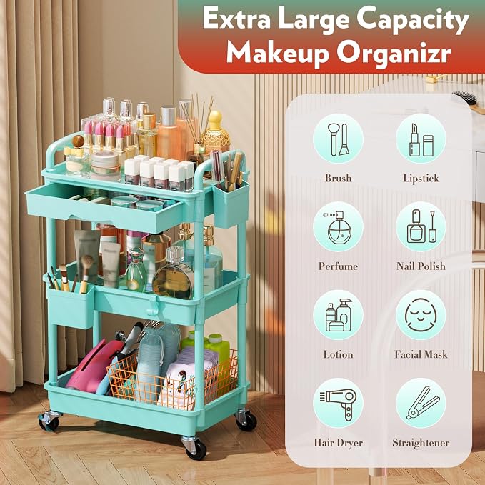 SUNALLY Makeup Cart Organizer - Image 4