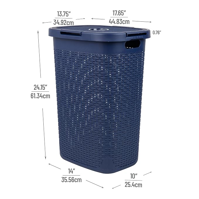 Mind Reader Slim Laundry Hamper - Image 3