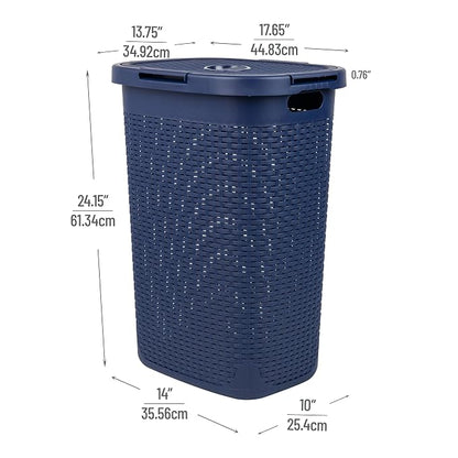 Mind Reader Slim Laundry Hamper - Image 3
