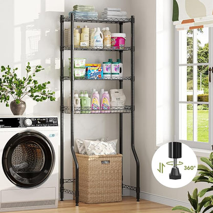 Simple Trending 4 Tier Over The Toilet Storage Rack, Bathroom Organizers and - Image 7