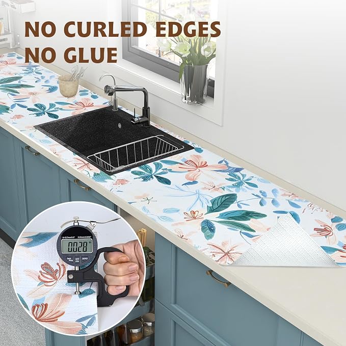 Shelf Liners for Kitchen Cabinets 17in x 20FT, Non Adhesive Drawer Liner - Image 8