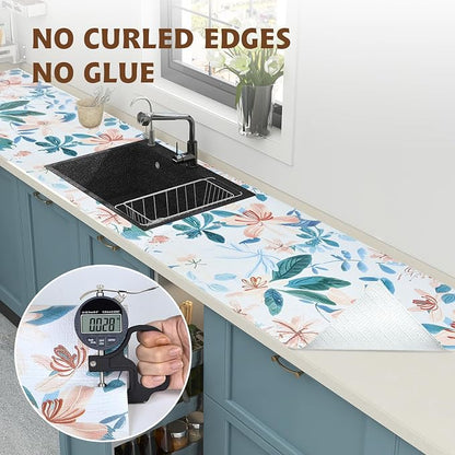 Shelf Liners for Kitchen Cabinets 17in x 20FT, Non Adhesive Drawer Liner - Image 8