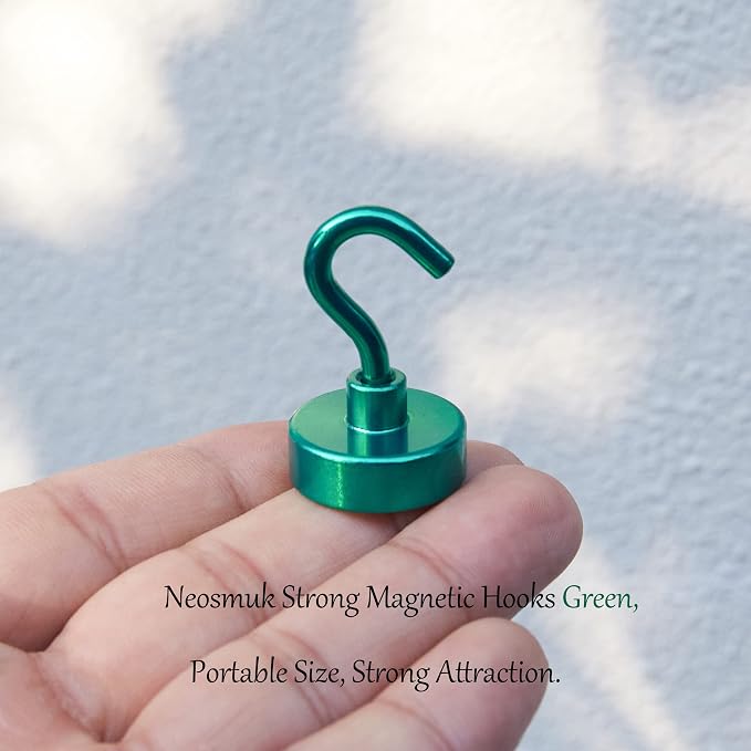 Neosmuk Magnetic Hooks, Heavy Duty 40lb+ Strong Magnet Hook - Image 2