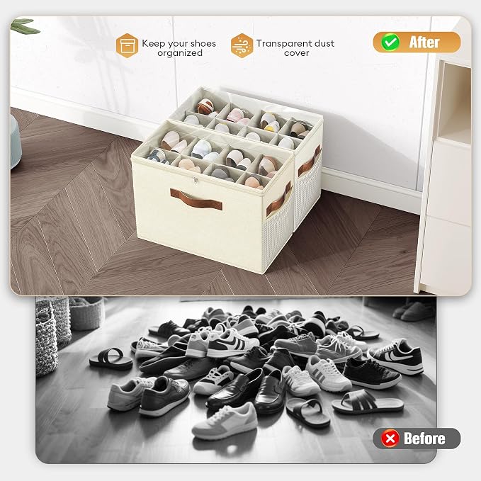 Budding Joy 2 Pack Shoe Organizer - Image 3