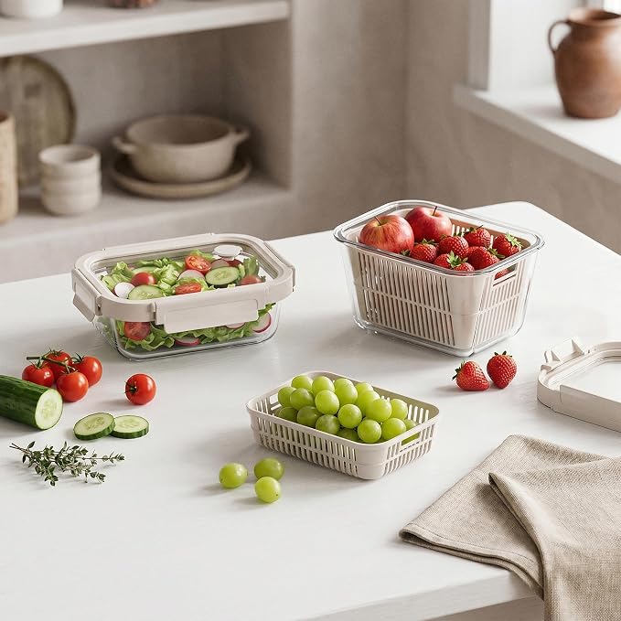 GENICOOK Glass Fruit Storage Containers - Image 8