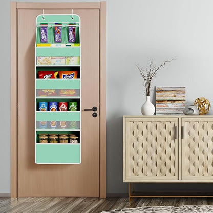Univivi 5-Shelf Fabric Door Storage Over Door Hanging Organizer - Image 6