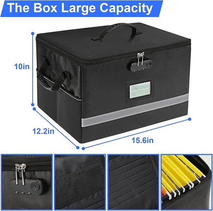 EXLIFBAG File Organizer, Fireproof File Box - Image 3