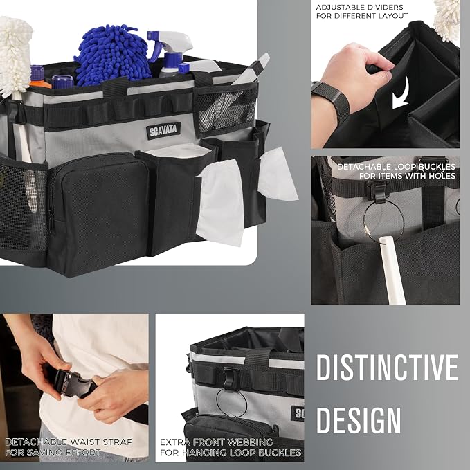 Wearable Cleaning Caddy Bag, Cleaning Caddy Supplies Organizer - Image 3