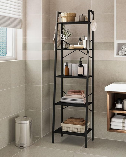 Hzuaneri Ladder Shelf, Freestanding Corner Storage Shelf | Bookcase - Image 4