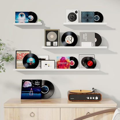 Fun Memories Picture Ledge Shelf, 16 Inch Long Floating Shelves Set of 6 - Image 2