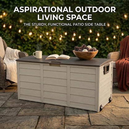 75 Gallon Outdoor Storage Box, 260L Waterproof Resin Deck Box - Image 6