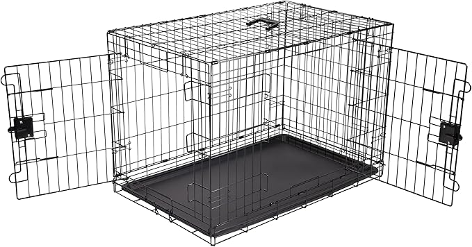 Amazon Basics - Durable, Foldable Metal Wire Dog Crate by AmazonBasics