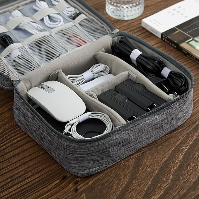 Organizer Case Small Electronic Devices USB Charger Accessories Mouse Phone - Image 9
