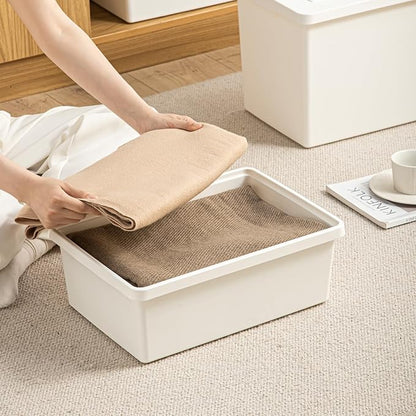 15 Quart White Storage Bins - Image 4