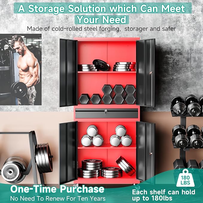 SISESOL Metal Storage Cabinet - Image 4
