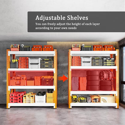 3000LBS Garage Shelving 42" W Garage Shelving Heavy Duty 4-Tier Metal Storage - Image 5