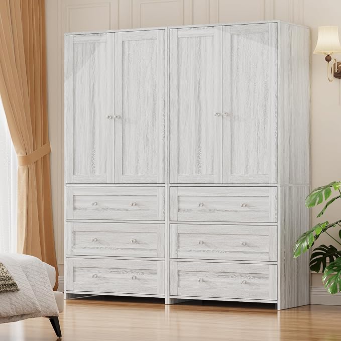 VOWNER 71" Tall Armoire Wardrobe Closet - Image 9