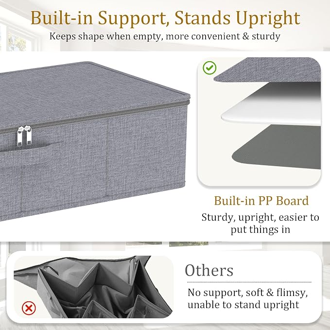 Yawinhe Foldable Underbed Storage Bags, Containers Bin - Image 7