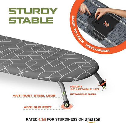 Xabitat Foldable Tabletop Ironing Board, foldable frame, heat-resistant cover - Image 2