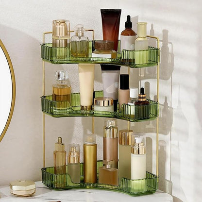 Corner Bathroom Countertop Organizer, Vanity Trays by INVSSENEORGANIZERS