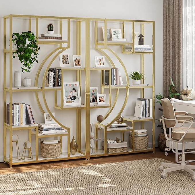 Modern Book Shelf, 70.8 Inch Tall Etagere Bookcase, Bookcases/Bookshelf by WelcometoHolliWill