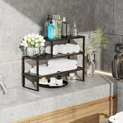 Expandable Stackable Spice Rack Organizer - Image 5