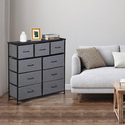 ZENY 9 Drawers Dresser, Fabric Storage Tower, Organizer Unit - Image 10