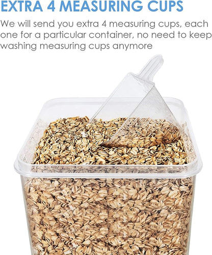 Vtopmart Food Storage Containers 2.5L / 84.5oz, 4 Pieces BPA Free Plastic - Image 3