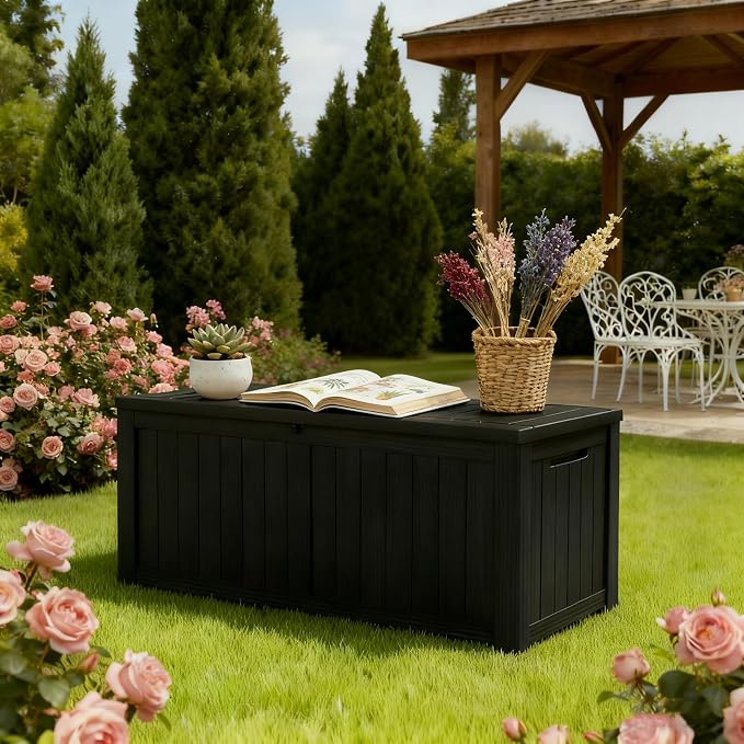 Outdoor Storage Box, Resin Deck Boxes Indoor and outdoor, Waterproof Storage - Image 7