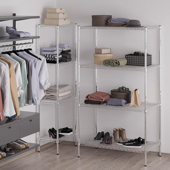24" Deep x 42" Wide x 74" Height Wire Shelving Kit | 4-Tier | NSF Commercial - Image 5